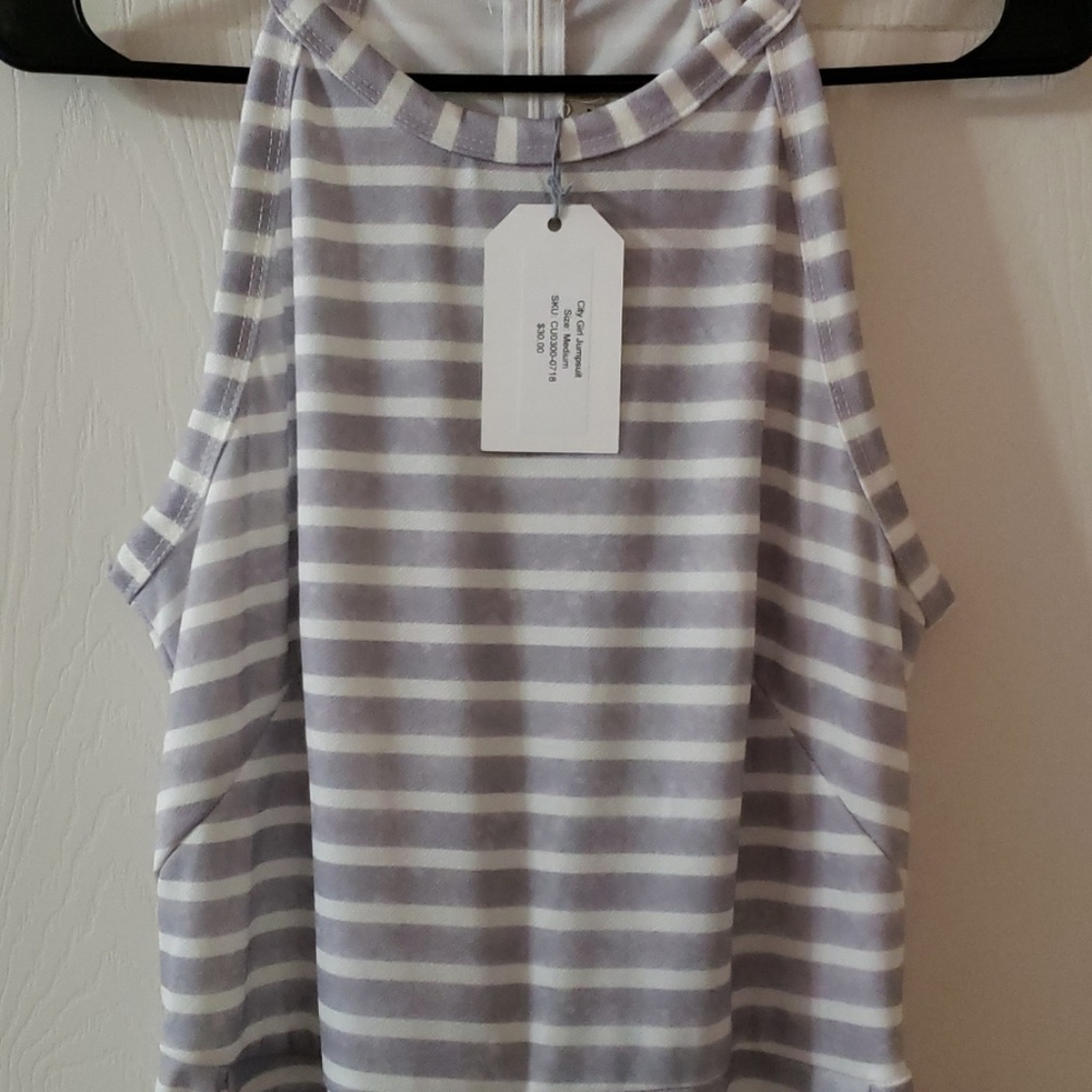 Striped jumpsuit